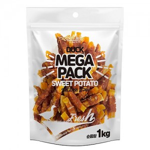벨버드 메가팩 오리 고구마사사미 1kg