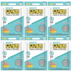 뽀로로 고양이모래 베이비파우더향 4LX6개