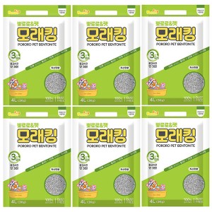 뽀로로 고양이모래 쟈스민향 4LX6개