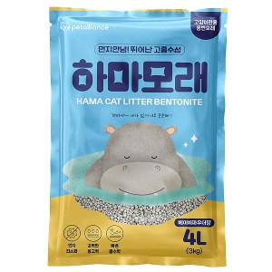 하마모래 베이비파우더향 4L 가성비 좋은 고양이모래