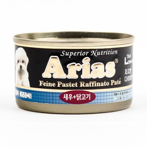 아리아스 강아지캔 새우+닭고기100g