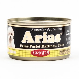아리아스 강아지캔 소고기+닭고기100g