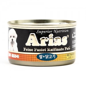 아리아스 강아지캔 쌀+닭고기100g