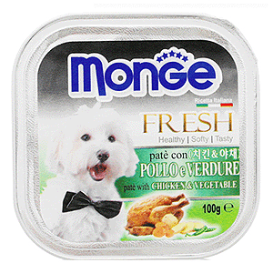 바우와우 몬지캔 치킨야채100g