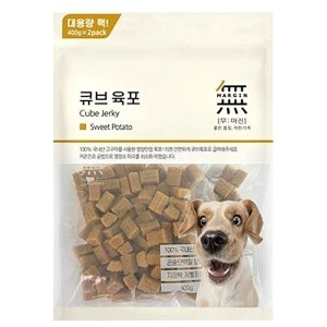 [빅포인트 적립]바우와우 무마진 큐브 육포 고구마 800g