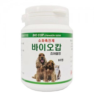 바이오캅 츄어블정 60정 장건강 변냄새완화 소화촉진