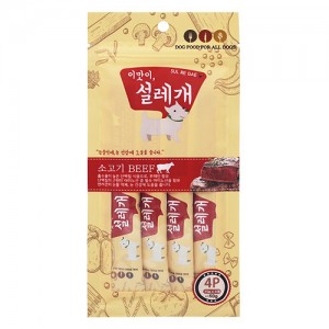 설레개 소고기4P 강아지 츄르  