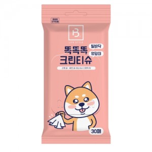 브리더랩 똑똑똑 발바닥 엉덩이 크린티슈 30매