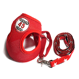펫스타일 매쉬 하네스&리드줄(레드)L