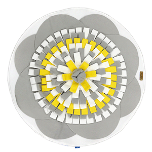 노즈워크 플레이매트 원형 L (옐로우)