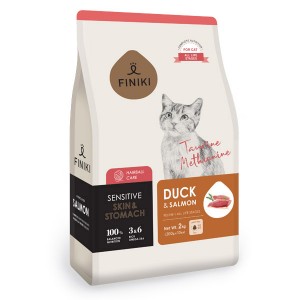 피니키 센서티브 스킨앤스토머크 오리 연어 2kg 고양이사료 