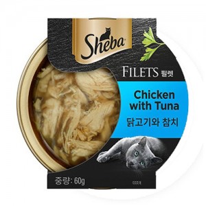 쉬바 필렛 닭고기 참치 60g