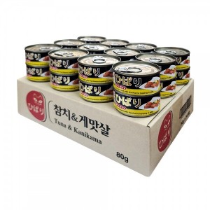 히바리 고양이캔 참치게맛살 80gX24개