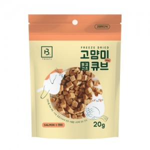 브리더랩 고양이 동결건조 큐브 연어20g 