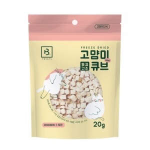 브리더랩 고양이 동결건조 큐브 치킨20g 