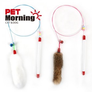 펫모닝 캣티클러 와이어 낚시대 토끼털1P (PMC-180)